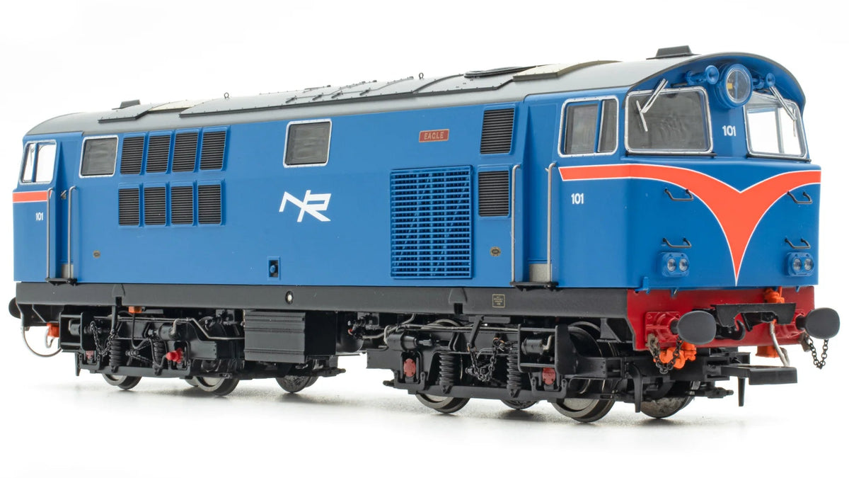 IRM1333-DCC NIR 101 Class Hunslet 101 'Eagle' Blue (red arc) Diesel Locomotive - DCC Sound