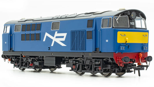 IRM1337-DCC NIR 101 Class Hunslet 102 'Falcon' Blue (yellow panels) Diesel Locomotive - DCC Sound