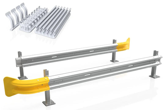 OO Gauge Crash Barriers (28cm) (Single Pack) - Unpainted