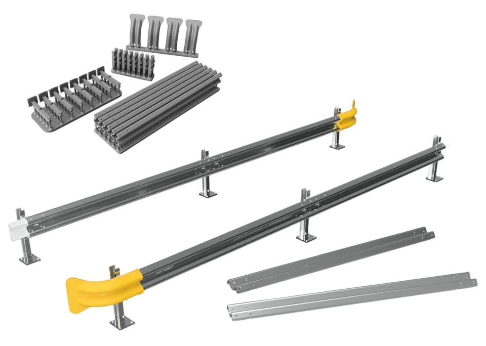 O Gauge Crash Barriers (48cm) (Single Pack) - Unpainted Model Kit