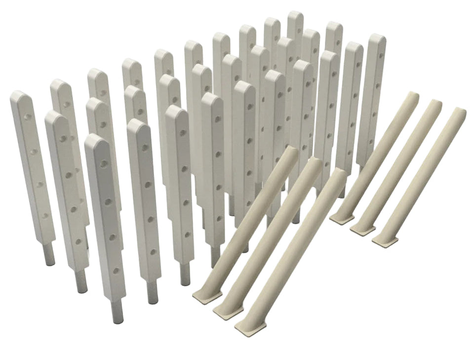 OO Gauge Wire Fence Posts (Single Pack) - Unpainted