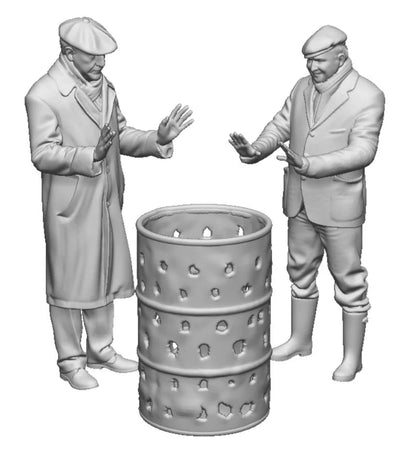 14304-076 OO Gauge Town and Country - Workman and Brazier
