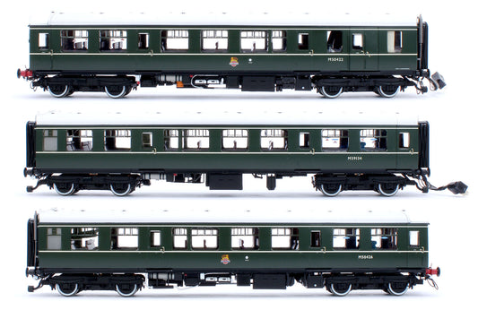 Class 104 3 Car DMU M50422/M59134/M50426 BR Green (Early) with Lion & Wheel Emblem