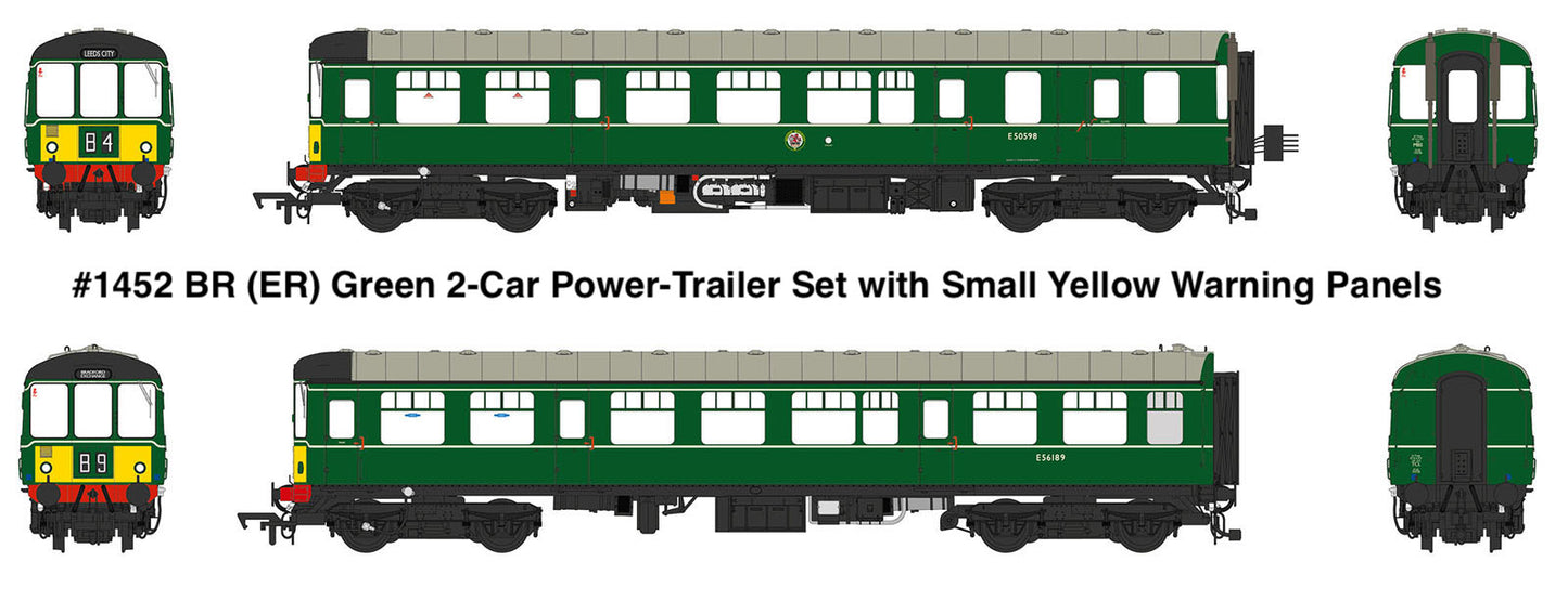 Class 104 2 Car DMU E50598/E56189 BR Green Small Yellow Panels