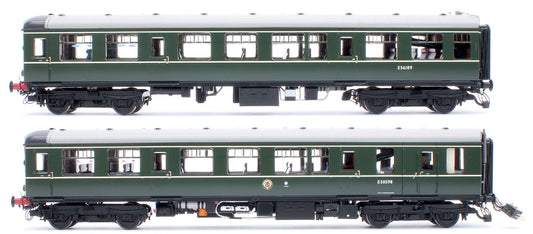 Class 104 2 Car DMU E50598/E56189 BR Green Small Yellow Panels