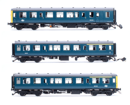Class 104 3 Car DMU M50436/M59141/M50488 BR Blue (Full Yellow Ends / Headcode Panel)