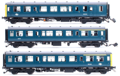 Pre-Owned 1453 Class 104 3 Car DMU M50436/M59141/M50488 BR Blue (Full Yellow Ends / Headcode Panel)