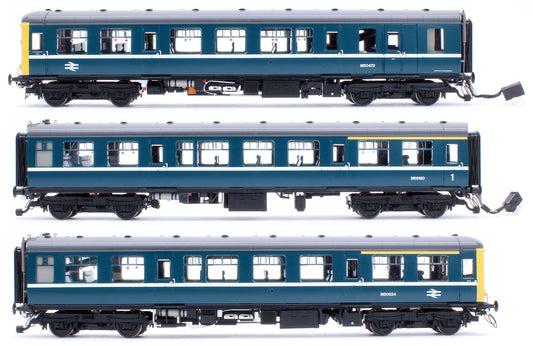 Class 104 3 Car DMU M50472/M59180/M50524 BR Blue Blackpool