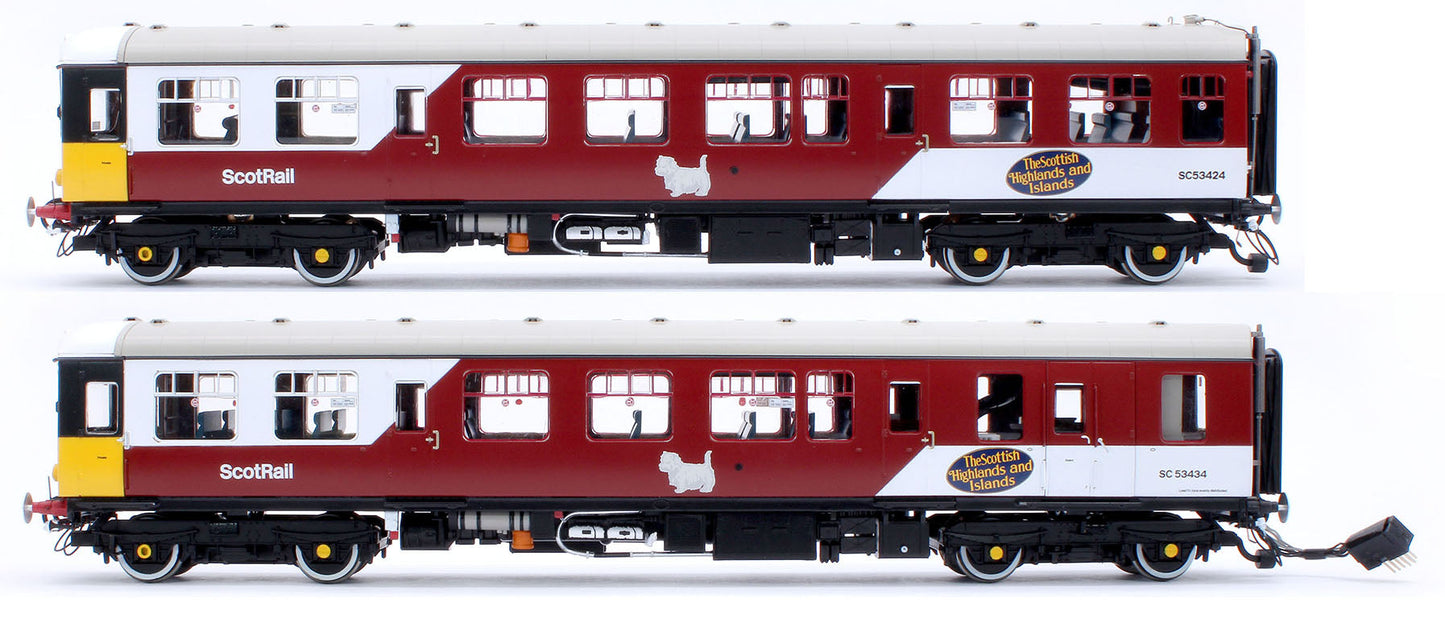 Pre-Owned 1456 Class 104 2 Car DMU SC53424/SC53434 ScotRail Mexican Bean