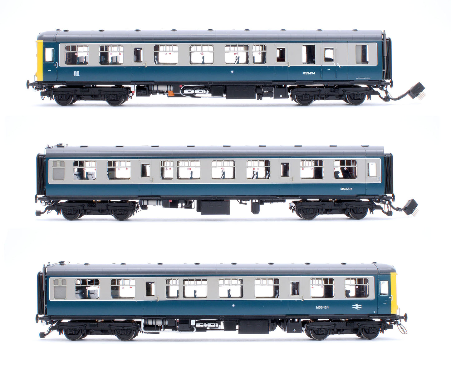 Class 104 3 Car DMU BX487 M53424/M59207/M53434 BR Blue/Grey