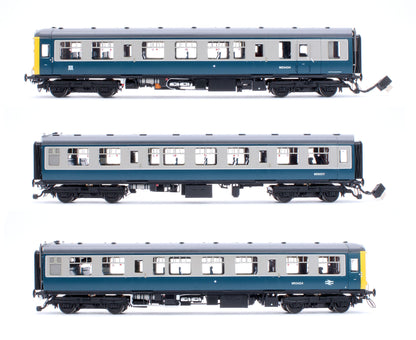 Class 104 3 Car DMU BX487 M53424/M59207/M53434 BR Blue/Grey