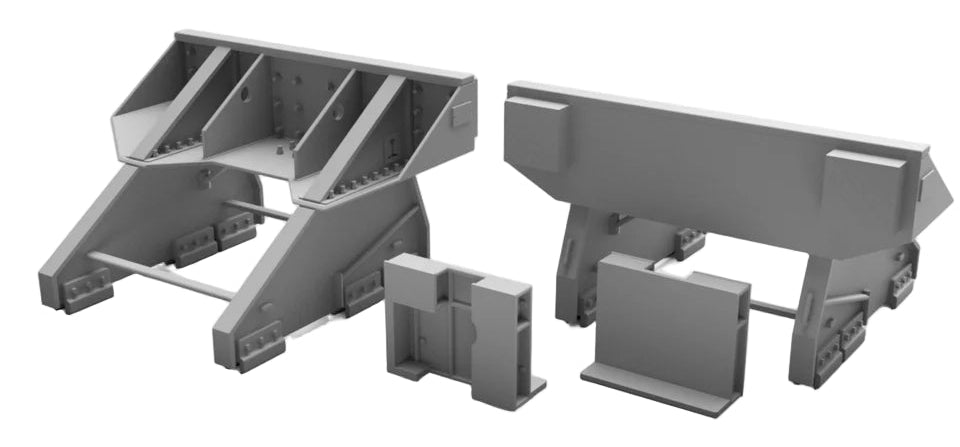 OO Gauge Rawie Buffer Stop V2 (Single Pack) - Unpainted