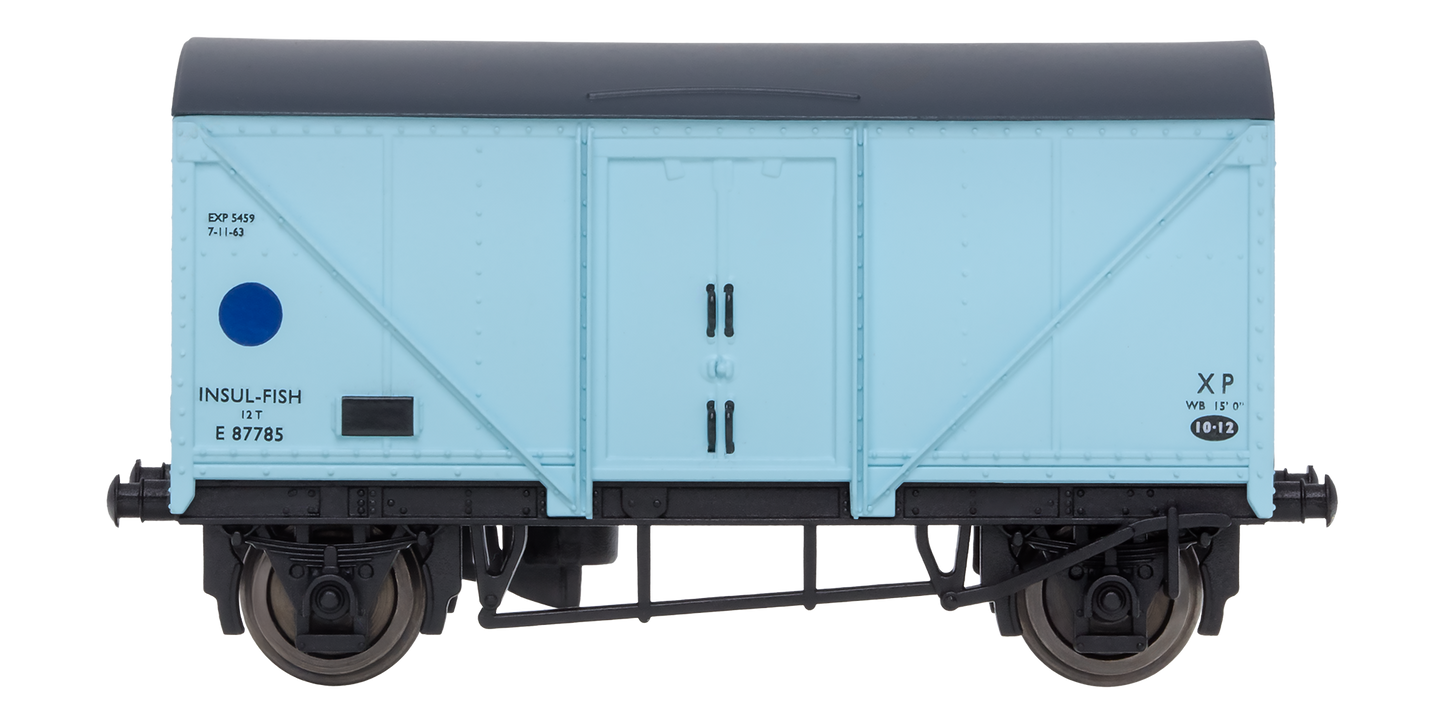 2F-019-011 Blue Spot Fish Van Light Blue E87785