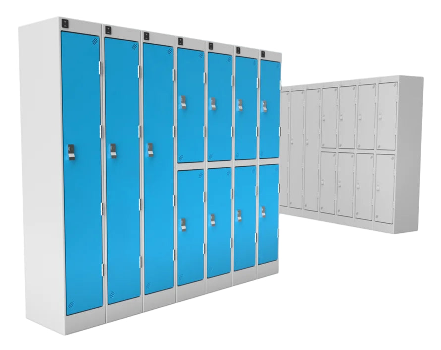 OO Gauge Lockers (Pack of 3) - Unpainted