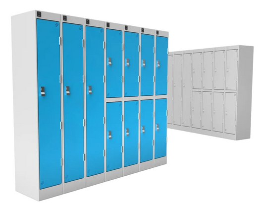 OO Gauge Lockers (Pack of 3) - Unpainted