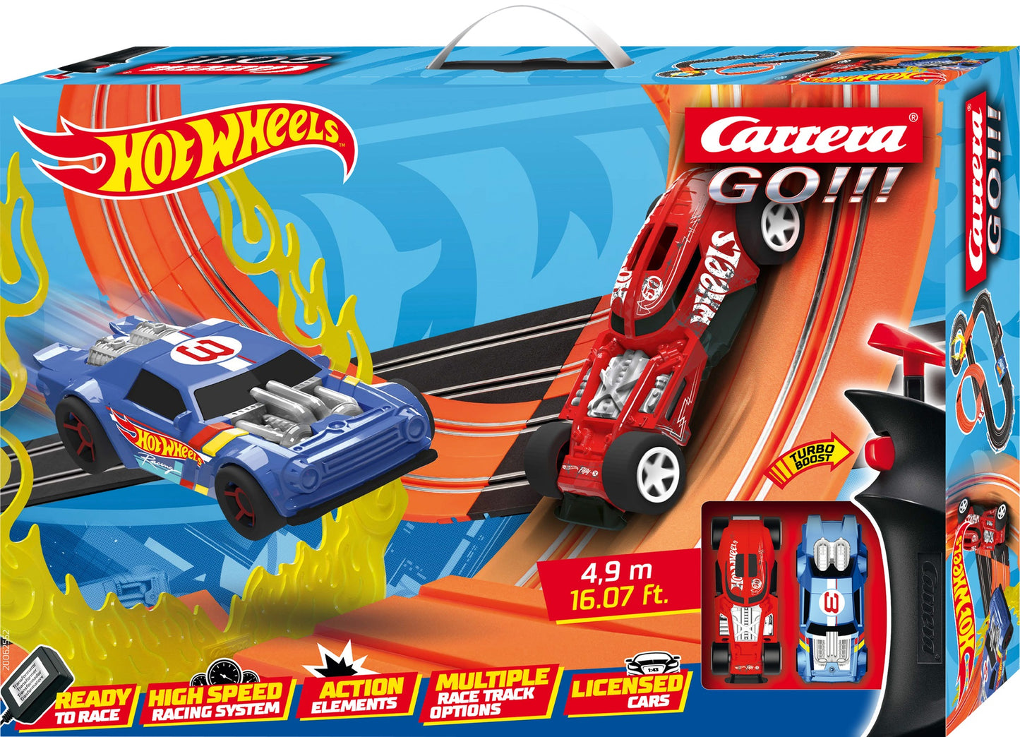 Carrera GO!!! Hot Wheels™ 4.9 - 1:43 Slot Car Racing Set