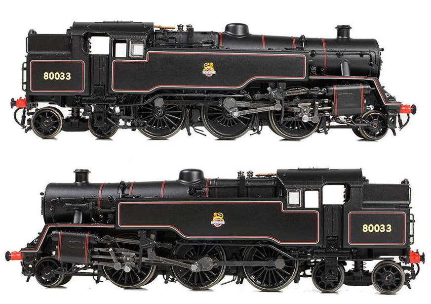 372-535A BR Standard 4MT Tank 80033 BR Lined Black (Early Emblem) Steam Locomotive