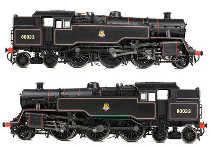 372-535A BR Standard 4MT Tank 80033 BR Lined Black (Early Emblem) Steam Locomotive