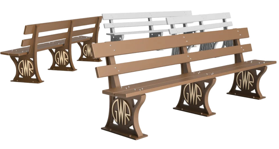 OO Gauge GWR Benches (Pack of 4) - Unpainted