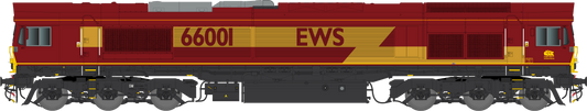 Class 66 001 EWS Livery Diesel Locomotive