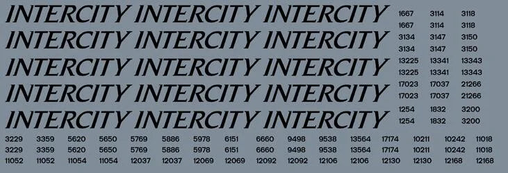 RT-4-1542 BR InterCity Swallow coach set (mk1/2/3) Transfer