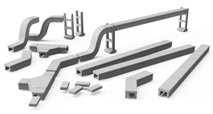 OO Gauge Cable Trunking (Single Pack) - Unpainted