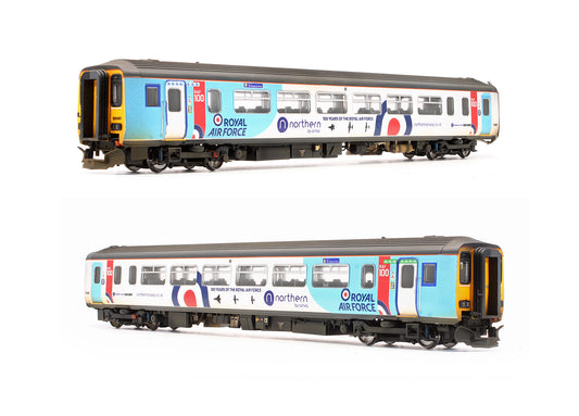 Pre-Owned Class 156480 RAF Northern 2 Car DMU - Repainted & Custom Weathered - DCC Sound