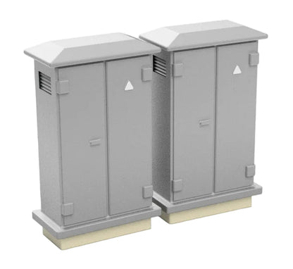 TT:120 Gauge Lineside Cabinets V1 (Pack of 12) - Unpainted Model Kit