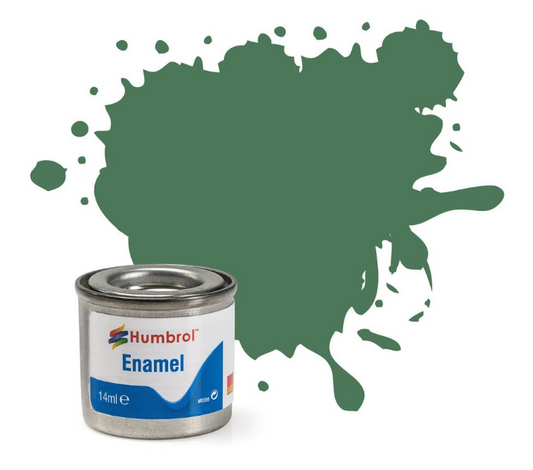 No 101 Mid Green Matt Enamel Paint (14ml)