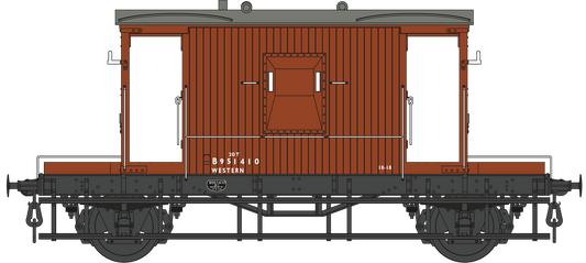 BR 20T Brake Van Diagram 1/506 B951410 BR Bauxite