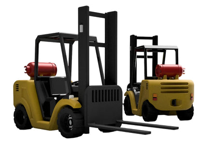 TT:120 Gauge Forklift (Single Pack) - Unpainted Model Kit