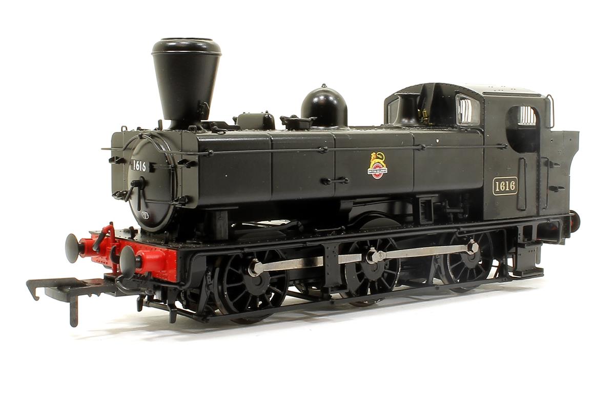 BR Black 16XX No.1616 Early Emblem Busby Chimney Steam Locomotive