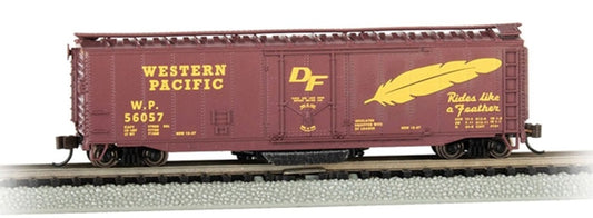 50' Plug-Door Track Cleaning Box Car - Western Pacific