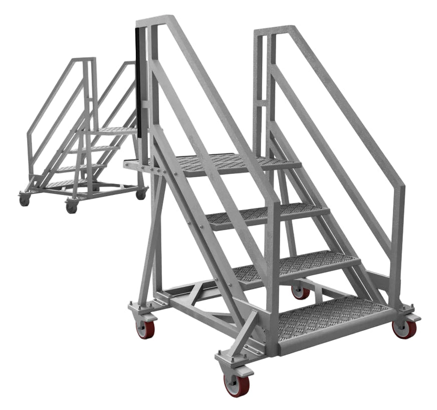 OO Gauge Portable Steps (Pack of 2) - Unpainted