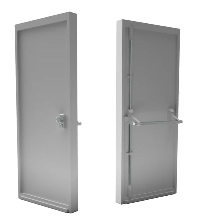 OO Gauge Fire Escape Doors (Pack of 5) - Unpainted Model Kit