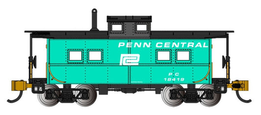 Northeast Steel Caboose - Penn Central-Jade Grn With Blk Roof