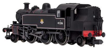 Ivatt 2-6-2T 41236 BR Early Crest Lined Black - DCC Fitted