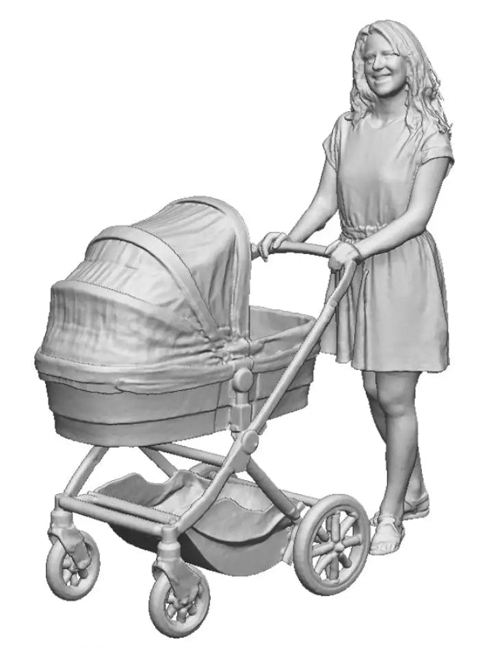 1702-076 OO Gauge Town and Country - Woman With Push Chair