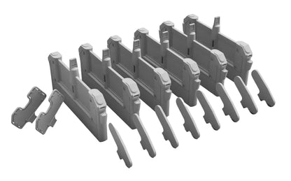 OO Gauge Ticket Barriers (5 Channel) - Unpainted Model Kit