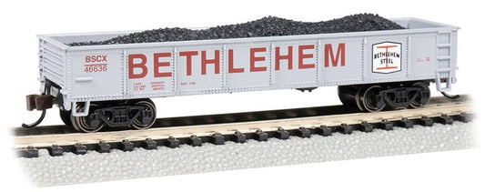 40' Gondola - Bethlehem Steel #46636 - Grey