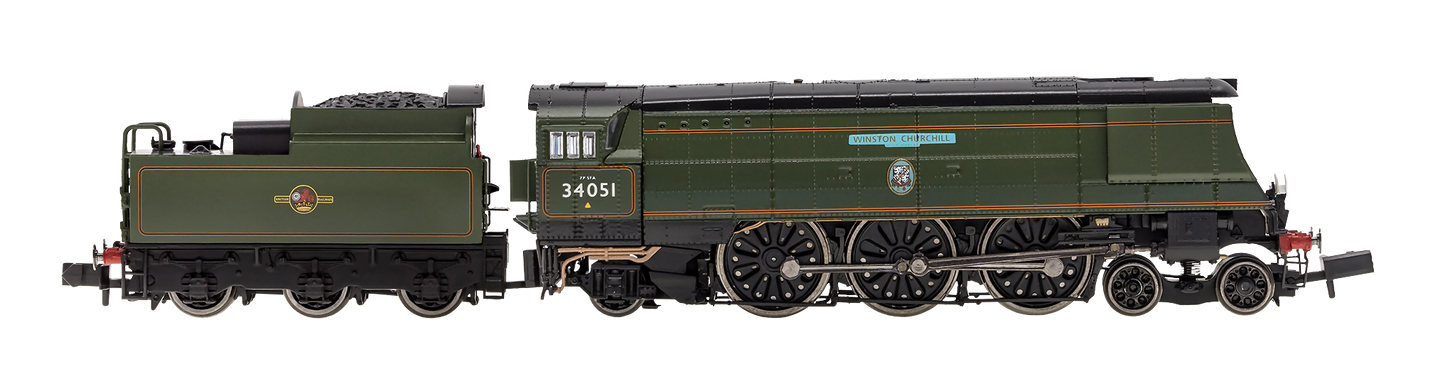 Battle of Britain ‘Winston Churchill’ 34051 BR Green Late Crest - DCC Fitted