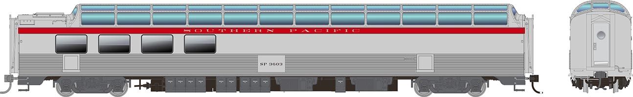 HO SP Dome-Lounge w/Flat Sides: SP - General Service: #3602