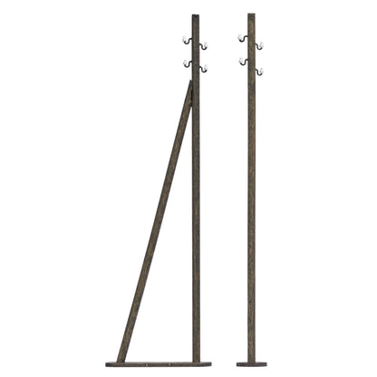BUS1753 2 Wooden poles for overhead lines