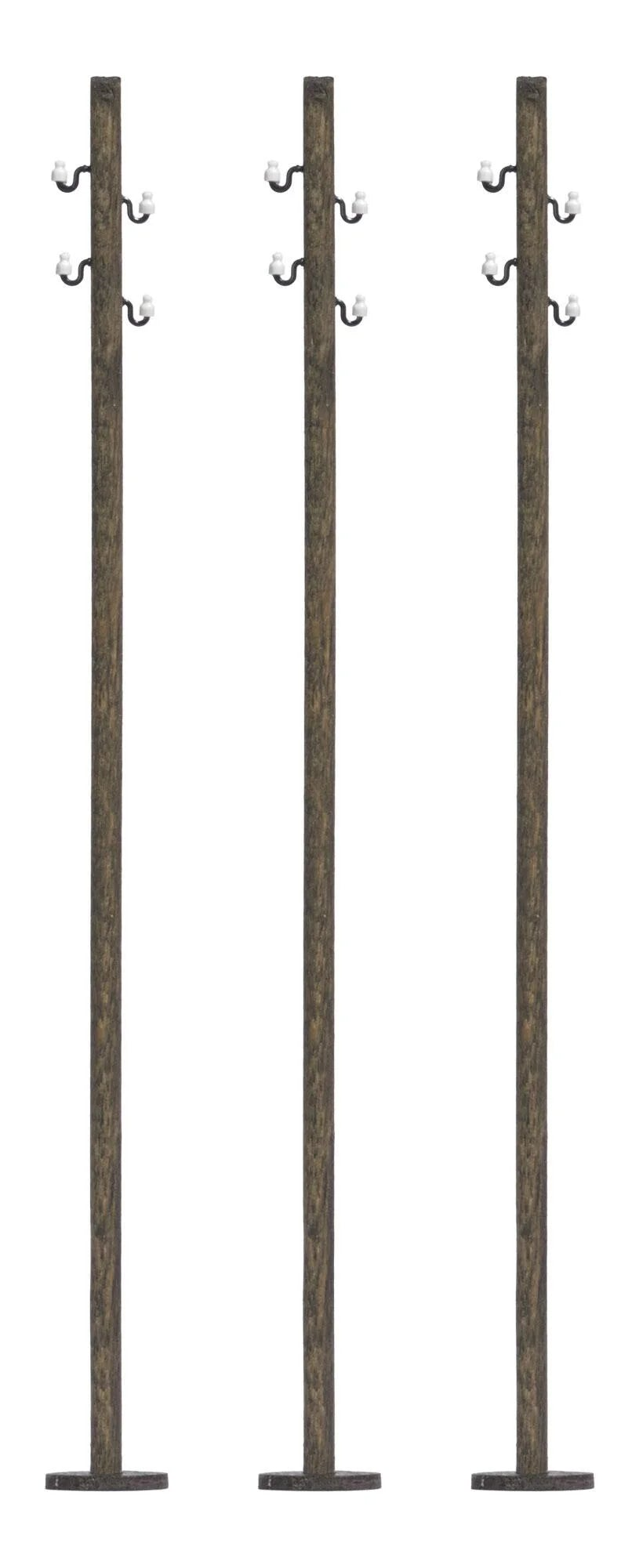 BUS1754 3 Wooden poles for overhead lines