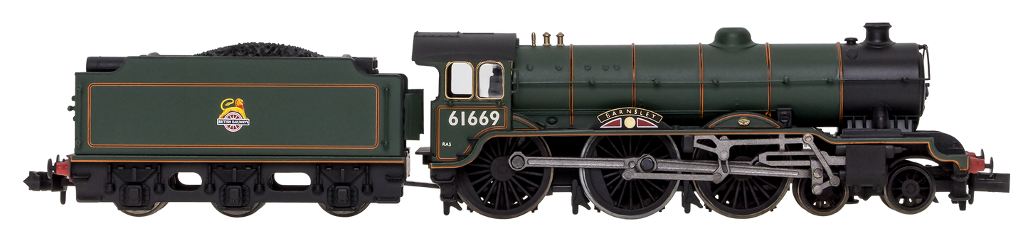 B17 Easterling Set 61669 BR Early Crest & 4 Gresley Crimson & Cream Coaches