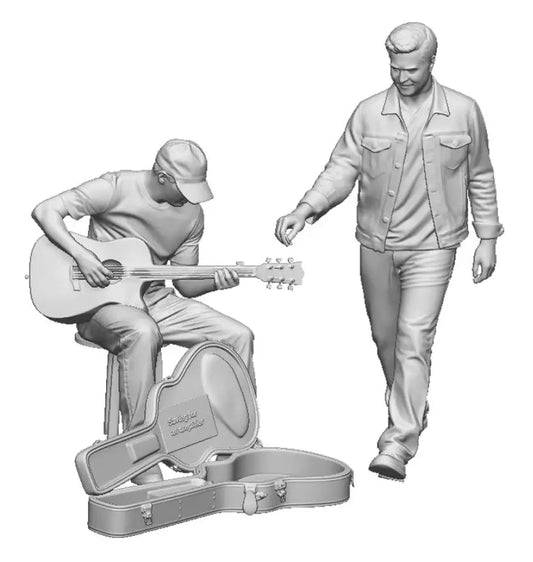 N Gauge Town and Country - Buskers