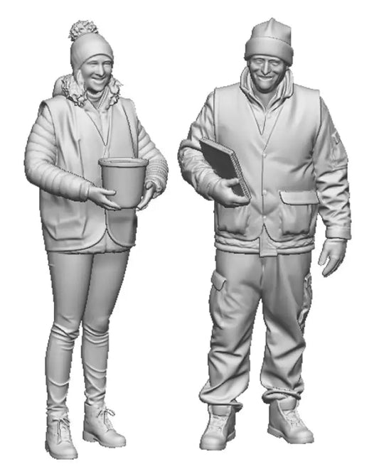 N Gauge Town and Country - Charity Workers