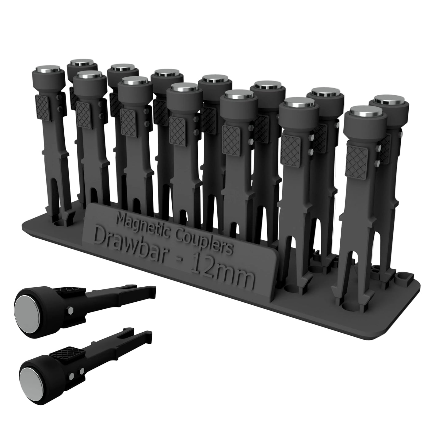 RRM179 OO Gauge Magnetic Couplings - 12mm Drawbar (14 Pack)