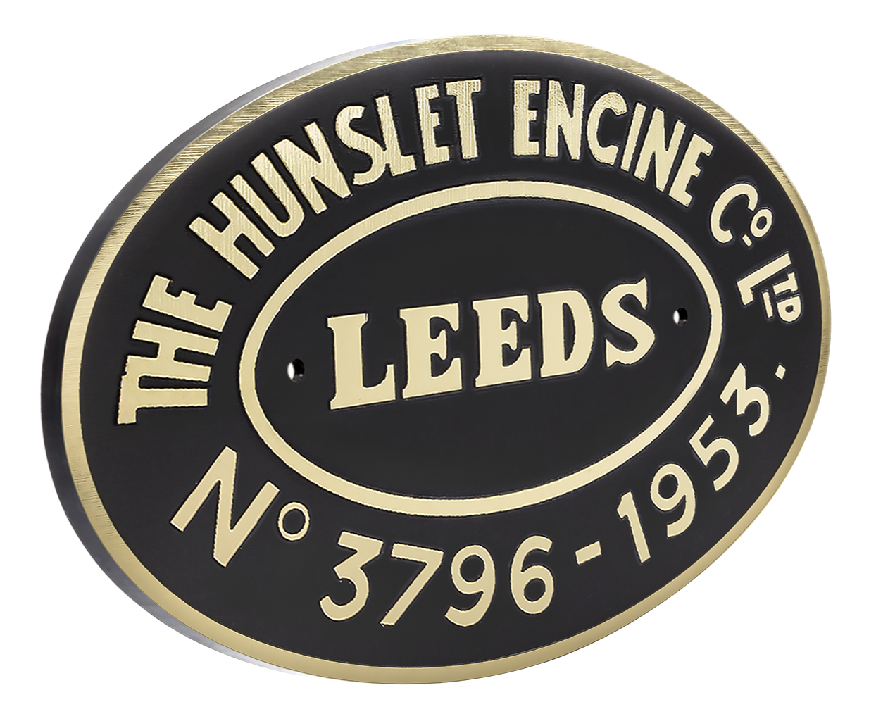 Hunslet Worksplate Full Size Replica - 3796 Errol Lonsdale 196