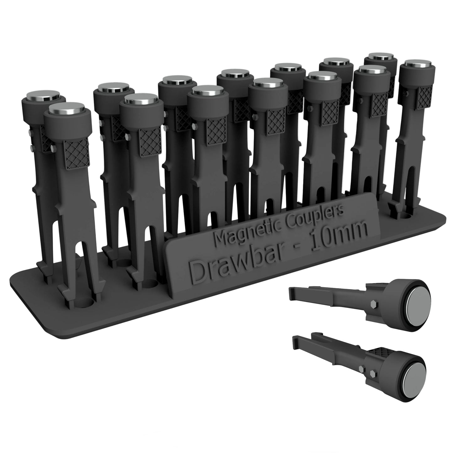 RRM180 OO Gauge Magnetic Couplings - 10mm Drawbar (14 Pack)